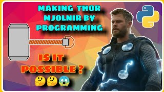 MAKING THOR MJOLNIR BY PROGRAMMING | Programming Whatsap status | #short #avenger #thor