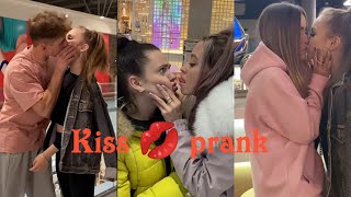 Kissing 👄 prank on random people