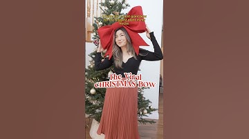 The Viral CHRISTMAS Bow 🎀 #diy #tutorial #christmastree #christmasdecor #bowtutorial #houseplants