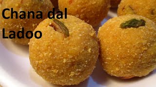 चना दाल के लड्डू / Chana dal ladoo / Chana dal laddu recipe by sweet and spicy kitchen.....