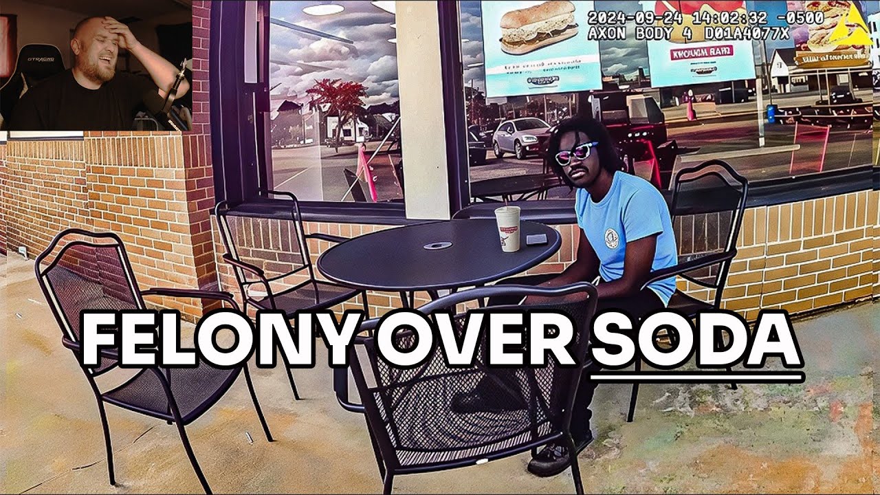 Ему выписали штраф за кражу газировки... | Реакция с нательной камеры