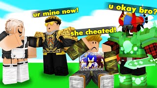GOLD DIGGER Cheated On Him, So I Got BACK At Her... (ROBLOX BEDWARS)