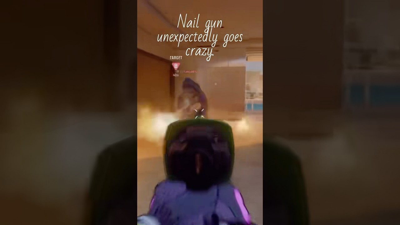 Nail gun channel point redeem on Twitch! Kinda hits? 