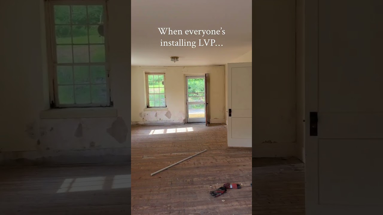 200-year-old house, new floors