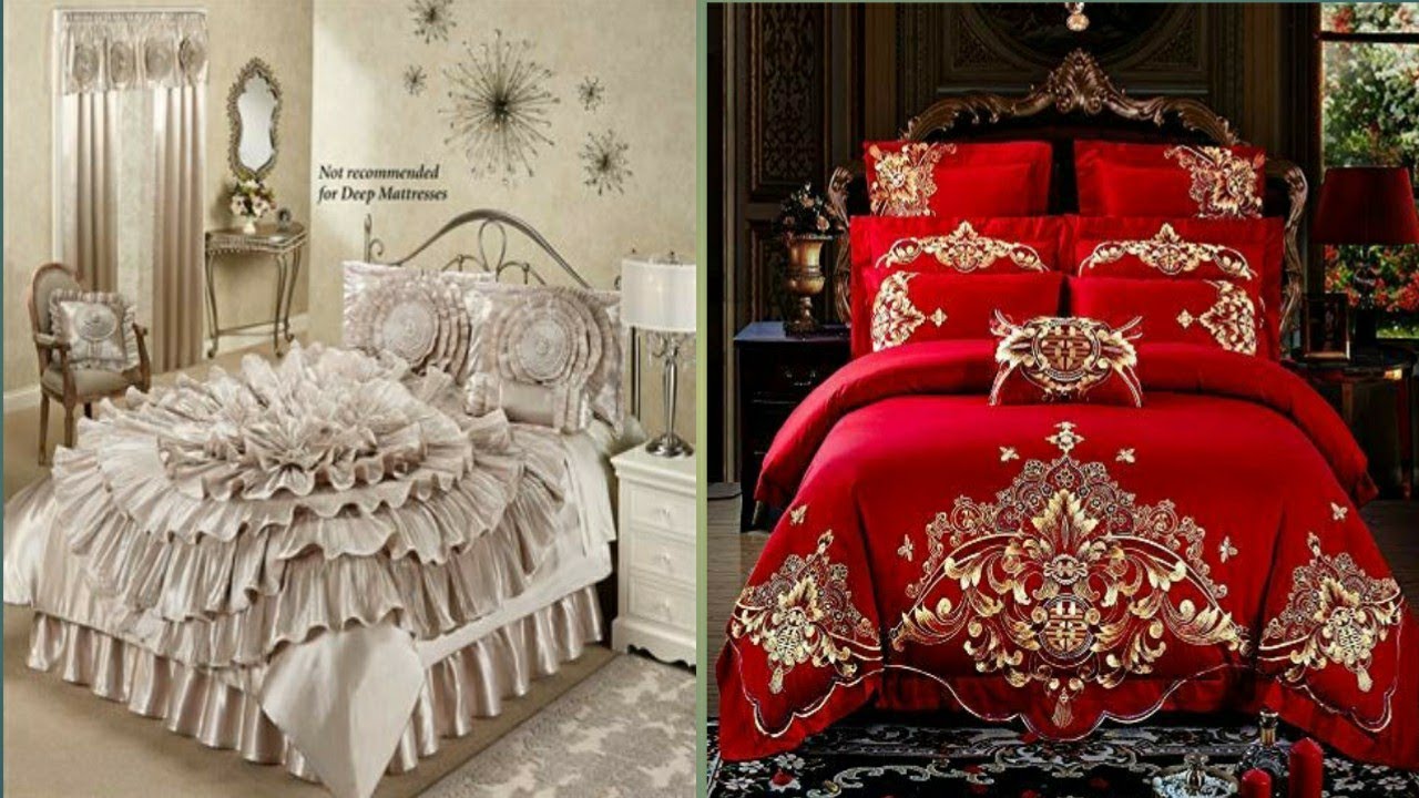 27 Bridal bed sheets design/wedding bed sheets design ideas