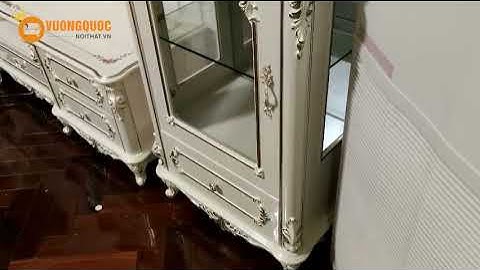 Hoàn thiện mẫu Tủ rượu tân cổ điển cao cấp tại nhà chị Hằng - Mễ Trì