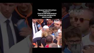 Pope Leo breaks protocol in Lourdes to visit the sick