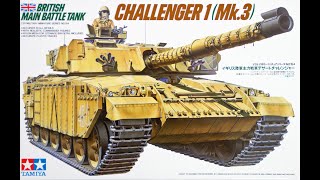 Tamiya 1/35 Challenger 1 Mk.3 Tank..Plastic Kit Build & Review