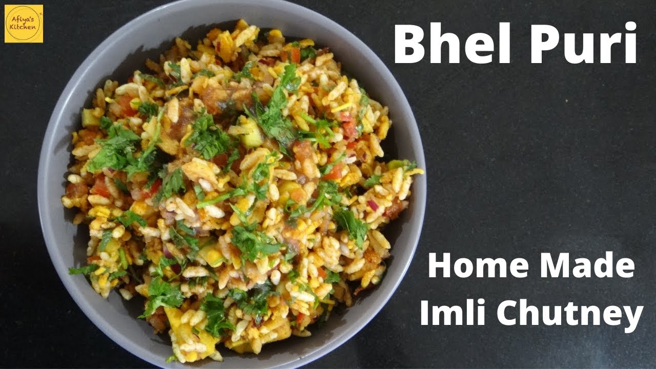 Bhel Puri Recipe | Bhel Puri With Sweet Imli Chutney | Afiya's Kitchen