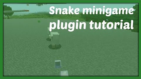 SNAKE MINIGAME PLUGIN || Tutorial [Nederlands/Dutch]