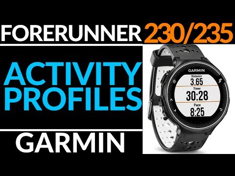 garmin forerunner 235 activity profiles