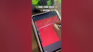 How to make pearl chain brushes in procreate #procreatebrushes #shorts