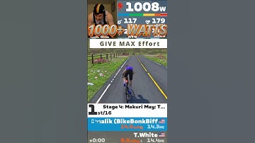 WINNING a Zwift SPRINT takes TACTICS and POWER! #zwift #cycling  #edm #sprint #indoorcycling #win