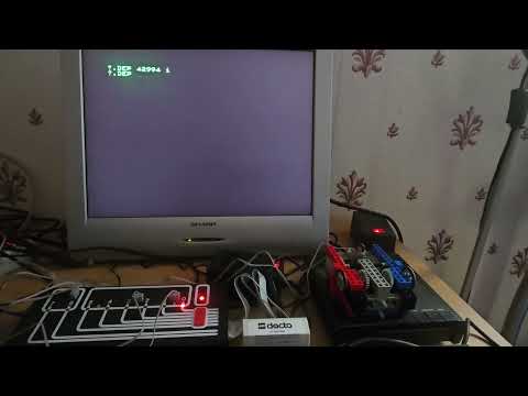 Lego interface A programmed on MO5 computer using LOGO