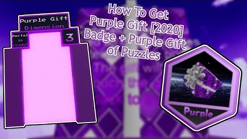 Tower of Hell - Easy How To Get Purple Gift [2020] Badge + Purple Gift of Puzzles