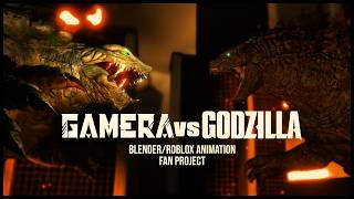 GODZILLA VS. GAMERA  - BLENDER/ROBLOX ANIMATION PROJECT