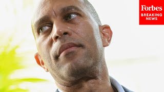 JUST IN: Jeffries Asked Point Blank If Protesters Should Be Asked Not To Demonstrate At SCOTUS Homes
