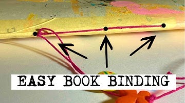 EASY BOOK BINDING: 3-HOLE PAMPHLET STITCH