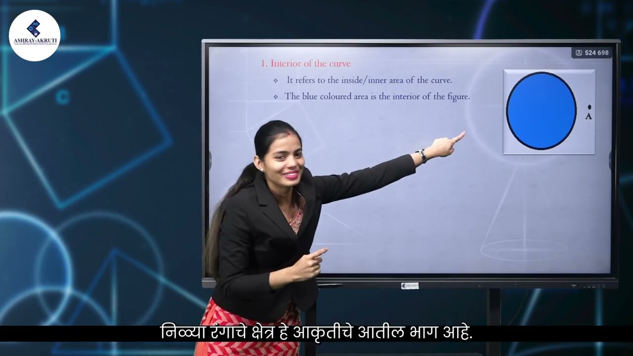6th Maths | Marathi | Basic Gemometric Idea Part 1 | Lessons in Sign Language for H.I.