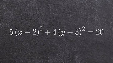Graph an ellipse and identify it