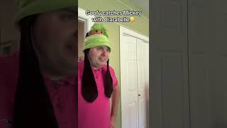 Goofy Catches Mickey With Clarabelle