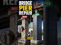 How Engineers Repair Cracked Bridge Piers 🤔 #shorts #BridgeRepair #Engineering