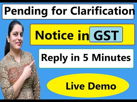 Submit reply of Pending for Clarification in GST Registration Process. Live Process By CA KAVITA