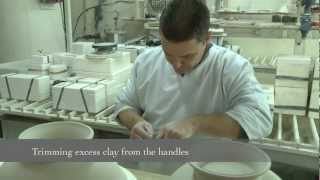 Making Royal Collection English fine bone china in Stoke-on-Trent, Staffordshire, England