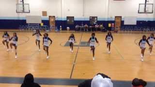 Githens Middle School Cheerleaders Halftime Performance 2/4/14