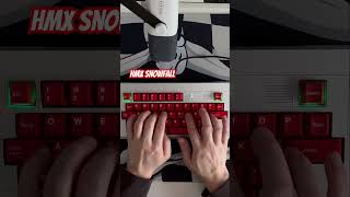 hx-40 with hmx snowfall switch #asmr #keyboard #desksetup #mechanicalkeyboard