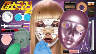ASMR '마스크걸' 김모미 성형미인으로 180도 변신시키기! | 'Mask Girl' plastic surgery transformation animation