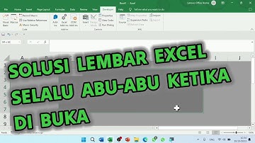 Solusi Lembar Excel Selalu Menjadi Abu-abu Ketika Dibuka (Menjadi Page Break Preview)