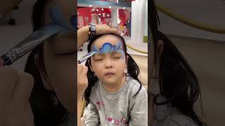 Flower God children's face painting series! #children#facepainting