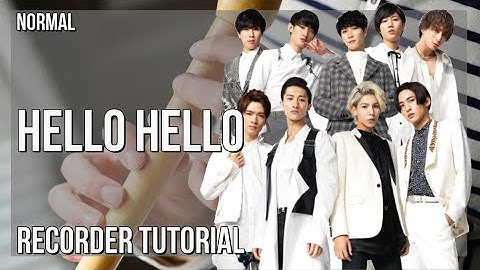How to play Hello Hello by Snow Man on Recorder (Tutorial)