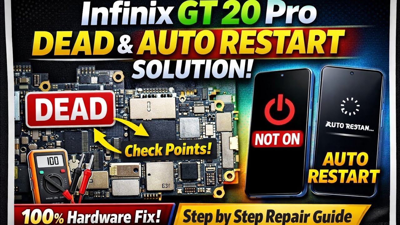 Infinix GT 20 Pro Dead Fix | Auto Restart Problem Solution