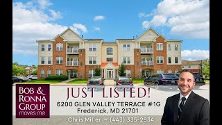 Just Listed by The Bob & Ronna Group! 6200 Glen Valley Terrace #1G Frederick, MD 21701
