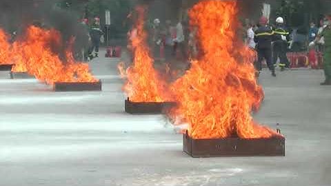 Huấn luyện nghiệp vụ PCCC cho lực lượng dân phòng tỉnh năm 2020