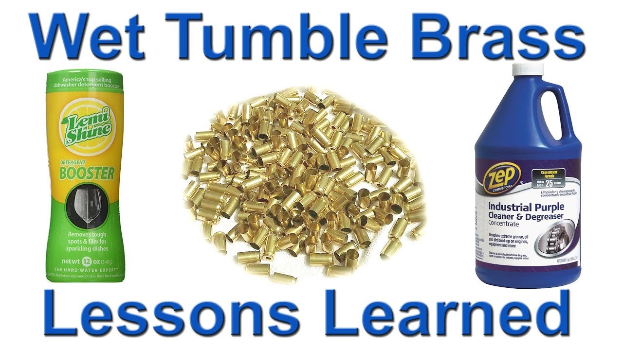 Problems wet tumbling? Brass is dingy gray, or tarnished reddish hue? Here  are my lessons learned. 