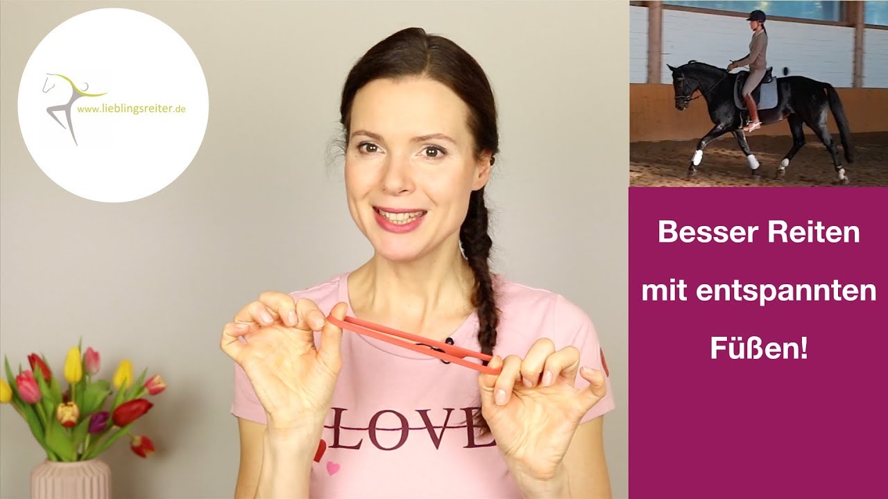 Besser reiten mit entspannten Füßen!