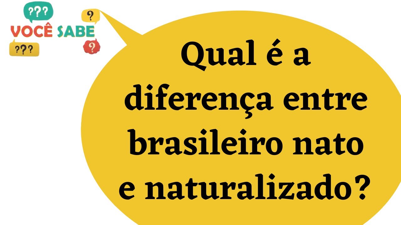 Qual é a diferença entre brasileiro