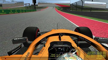 rFactor - F1 2021 - Daniel Ricciardo onboard - US GP