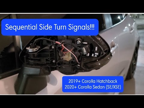 Sequential Mirror Turn Signals Review // 2019+ Corolla Hatch (2020