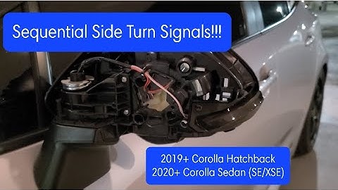 Sequential Mirror Turn Signals Review // 2019+ Corolla Hatch (2020+ Sedan)