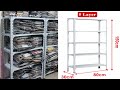 Assembler des tagres de rack en acier  5 couches  comment assembler des tagres en mtal