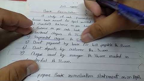 2011 (regular) Bank Reconciliation | 1st year intermediate accounting Karachi board | in Urdu