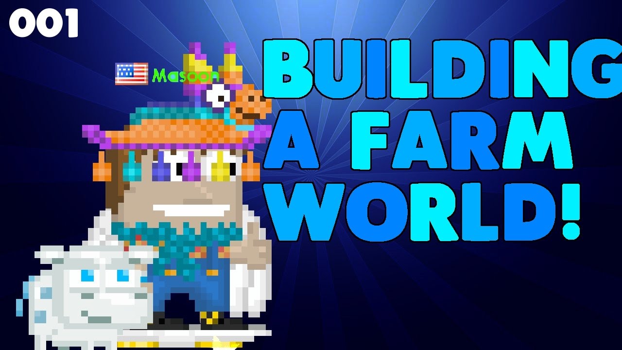 [Growtopia] Building A Farm Part 1 YouTube