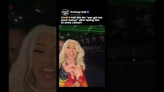 Cardi B told this fan “you got too much money” after seeing him at every concert