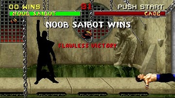 Mortal Kombat 2 Plus Mame - Noob Saibot Playthrough