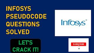 Infosys pseudo code questions with answers #infosys #pseudocode #placements #coding