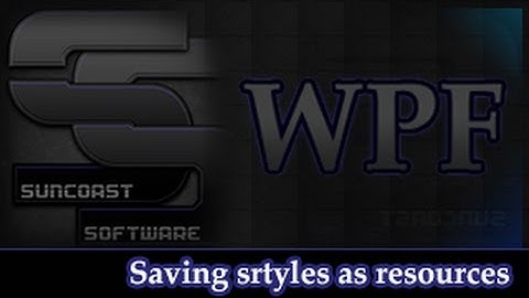 How to add styles to resources in WPF